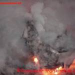 Fahrzeugbrand nach Verkehrsunfall