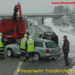 Verkehrsunfall A2 Richtungsfahrbahn Wien