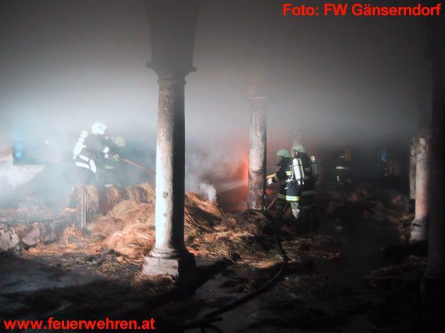 FF Gänserndorf: Großbrand in Schlosshof