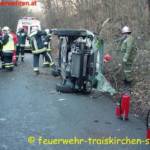 FF Traiskirchen: Menschenrettung nach Verkehrsunfall