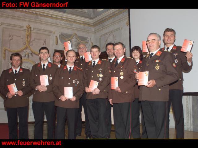FF Gänserndorf: Ehrung durch den Bundesfeuerwehrverband