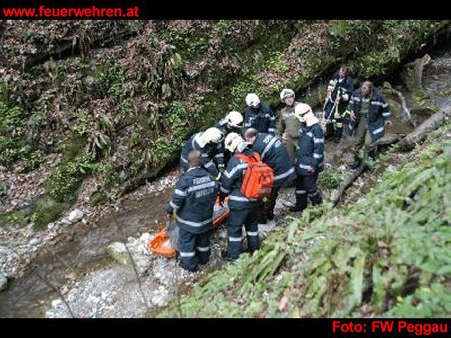 BFV Graz-Umgebung: Menschenrettung im Badlgraben