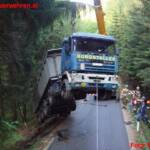 FW Ried: LKW Bergung in Waldzell