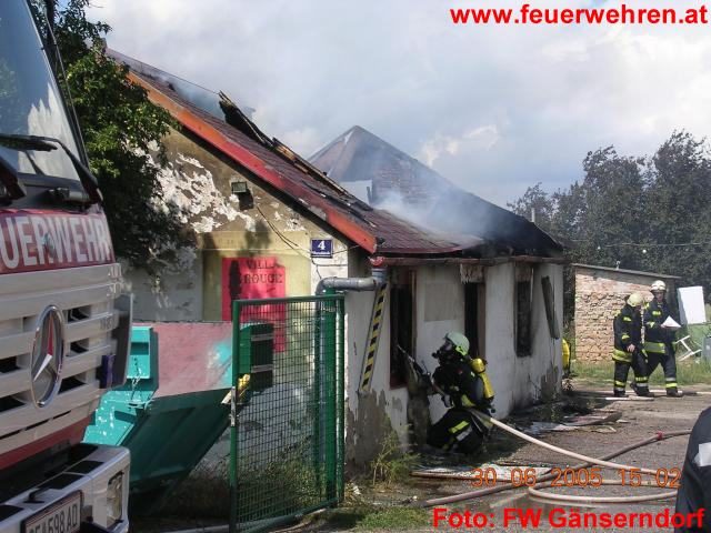 Brand in „Villa Rouge“