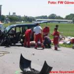 Verkehrsunfall PKW gegen LKW