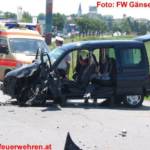 Verkehrsunfall PKW gegen LKW