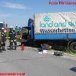 Verkehrsunfall PKW gegen LKW
