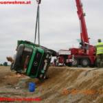 FF Ried im Innkreis: LKW Unfall in Geinberg