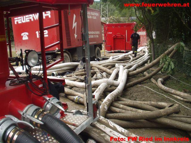 FF Ried im Innkreis: Hochwassereinsatz in Wörgl