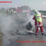 FF Traiskirchen: Fahrzeugbrand auf der A2