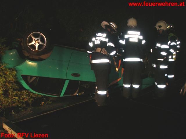 BFV Liezen: Schwerer Verkehrsunfall bei Irdning