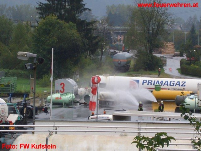FF Kufstein: Gasaustritt in Kufstein