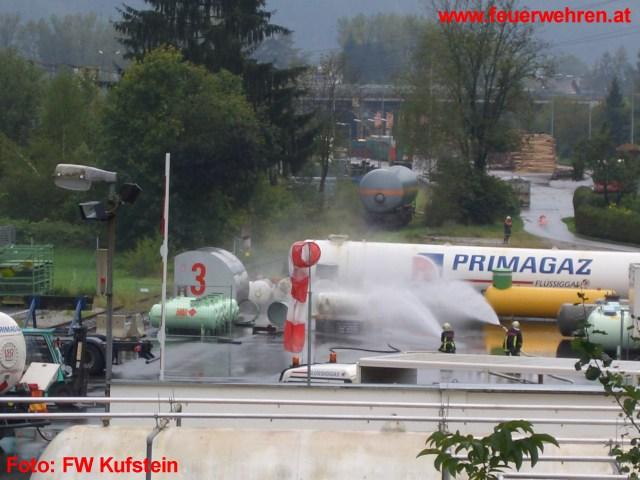 FF Kufstein: Gasaustritt in Kufstein