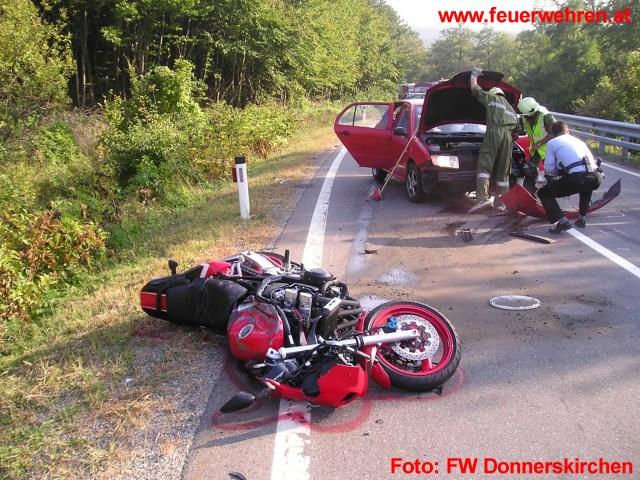 FF Donnerskirchen: Schwerer Motorradunfall mit Todesfolge