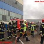 Brand in Fertigungshalle