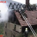 BVF Liezen: Dachstuhlbrand in Selzthal