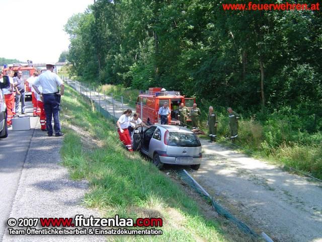FF Utzenlaa: Verkehrsunfall auf der S5