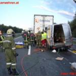 FF Kufstein: Schwerer Verkehrsunfall auf der A12