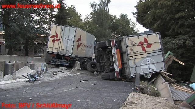 BFV Liezen: LKW-Unfall bei Schladming