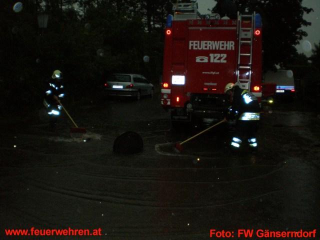 FF Gänserndorf: Unwetter im Bezirk Gänserndorf