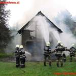 FF Kirchenlandl: Wirtschaftsgebäudebrand in Kirchenlandl