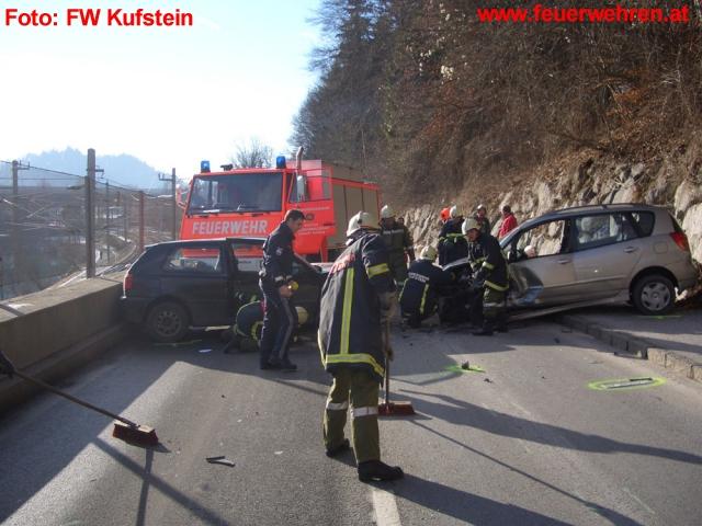 FF Kufstein: Verkehrsunfall Münchnerstrasse – Kufstein