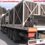 BFV Liezen: Brand eines Gefahrguttransporters auf der A9