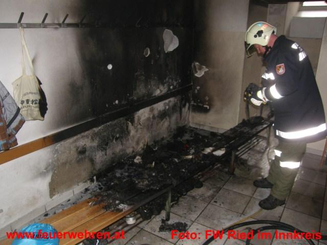 FF Ried im Innkreis: Brand in der Hauptschule 2