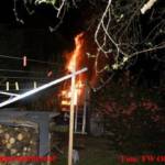 FF Ohlsdorf: Brand einer Gartenhütte in Ohlsdorf