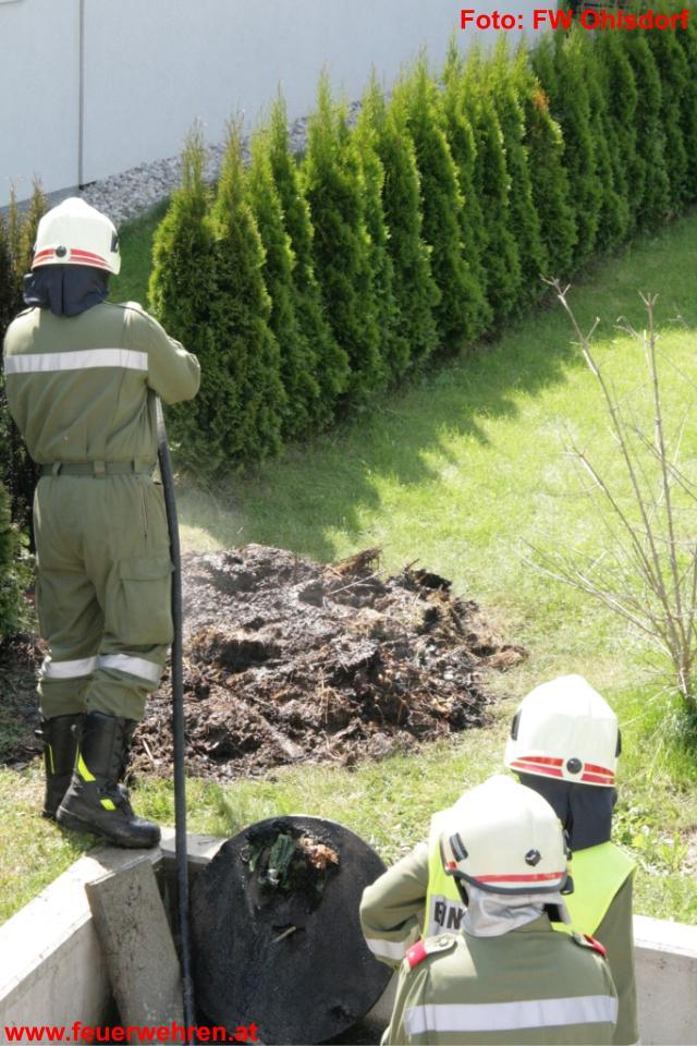 FF Ohlsdorf: Komposthaufenbrand in Ohlsdorf