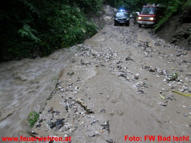 BFK Gmunden: Hochwasser im Bezirk Gmunden