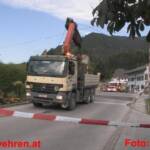 Stein an der Enns: LKW-Hiab riss Bahn-Oberleitung ab