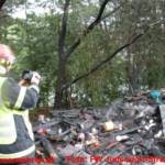 Holzhüttenbrand zwischen Judendorf und Graz