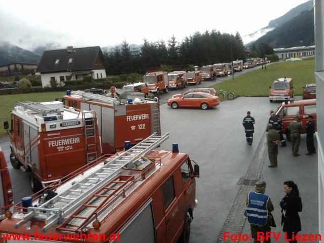 BFV Liezen: Bezirks-Katastrophenübung Erdbeben in Gaishorn