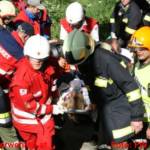 Einsatzübung der Rettungsorganisationen mit Pferden