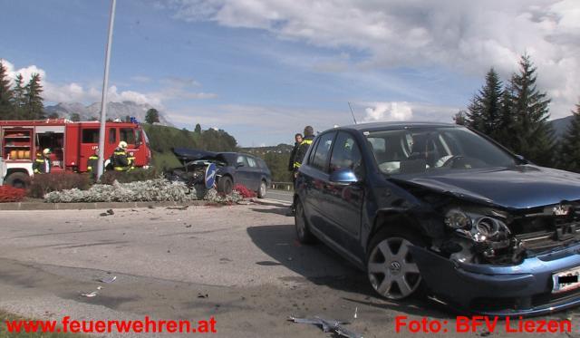 BFV Liezen: Schwerer Verkehrsunfall – Ennstalbundesstraße