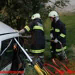 Reale Einsatzübung im Kreisverkehr