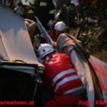 Reale Einsatzübung im Kreisverkehr