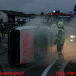 Reale Einsatzübung im Kreisverkehr