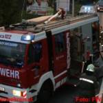 Reale Einsatzübung im Kreisverkehr