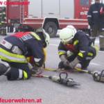 Feuerwehrmänner bei der Vorbereitung