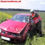 FF Gänserndorf: Verkehrsunfall – PKW Überschlag