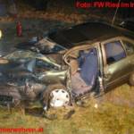 Verkehrsunfall mit Menschenbergung in Peterskirchen