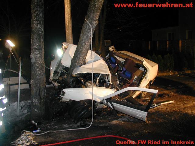 FF Ried im Innkreis: Verkehrsunfall im Stadtgebiet von Ried
