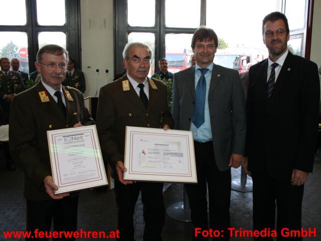 Qualitätszertifikat für Landesfeuerwehrschule Oberösterreich