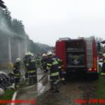 Mehrere Tonnen Mais von Feuer vernichtet