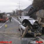 VU bei Stainach mit 2 Schwerverletzten, 2 LKW, 2 PKW, 1 Bagger und 1 Ratte
