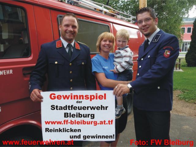 FF Bleiburg: Gewinnspiel der Stadtfeuerwehr