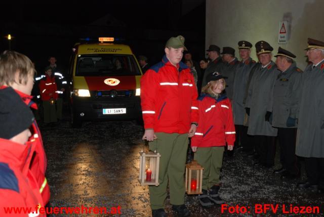 BFV Liezen: Friedenslichtübergabe 2009 der Feuerwehrjugend