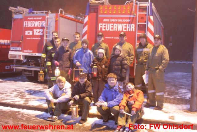 FF Ohlsdorf: Friedenslichtaktion der Feuerwehrjugend